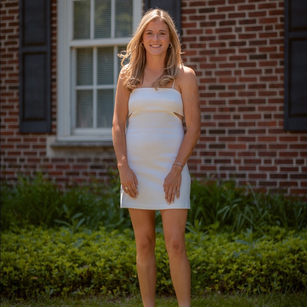 Zara White Cut Out Dress